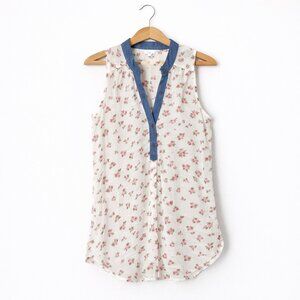 STELLA TWEED | Sheer Rose Floral Print Tank - Medium